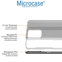 Microcase Xiaomi Redmi 10 Luna Serisi Köşe Korumalı Sert Rubber Kılıf - Şeffaf