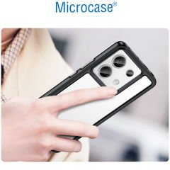 Microcase Poco x6 / Xiaomi Redmi Note 13 Pro 5G Shield Serisi Darbeye Dayanıklı Yarı Esnek Plastik Tpu Kılıf - AL8100