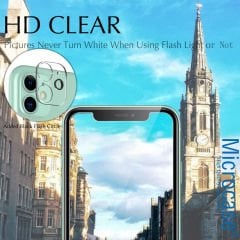 iPhone 12 3D Kamera Lens Koruyucu Glass Şeffaf Night Beat