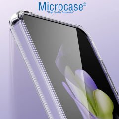 Microcase Samsung Galaxy Z Flip 6/ Z Flip 7 FE  Için Sert Kristal Kapaklı Kılıf Şeffaf- AL3157