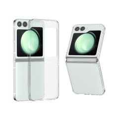 Microcase Samsung Galaxy Z Flip 6/ Z Flip 7 FE  Için Sert Kristal Kapaklı Kılıf Şeffaf- AL3157