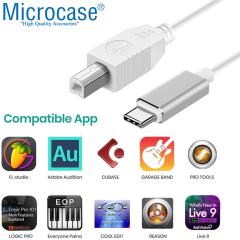 Microcase Type-C Yazıcı Kablosu Type-C to USB B Çevirici - 2 metre AL2851