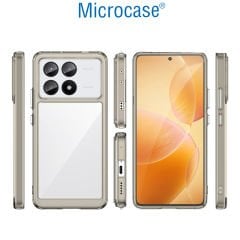 Microcase Poco X6 Pro / Xiaomi Redmi K70E Shield Serisi Darbeye Dayanıklı Yarı Esnek Plastik Tpu Kılıf - AL8100