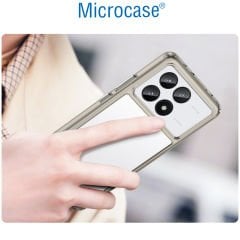 Microcase Poco X6 Pro / Xiaomi Redmi K70E Shield Serisi Darbeye Dayanıklı Yarı Esnek Plastik Tpu Kılıf - AL8100