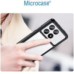 Microcase Poco X6 Pro / Xiaomi Redmi K70E Shield Serisi Darbeye Dayanıklı Yarı Esnek Plastik Tpu Kılıf - AL8100