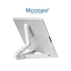 Microcase Samsung Galaxy Tab S9 FE Plus X610 12.4 inch Tablet için Macbook Çantası+Türkçe Klavye+Mouse+Tablet Standı Beyaz AL5165