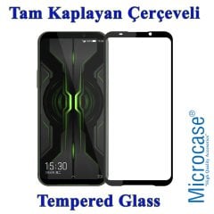 Microcase Xiaomi Black Shark 2 Pro Tam Kaplayan Çerçeveli Tempered Ekran Koruyucu - SİYAH