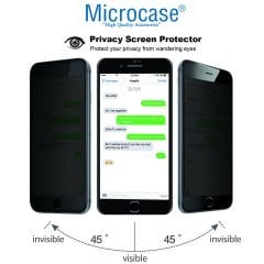 iPhone 12 Privacy Gizlilik Filtreli Tam Kaplayan Cam - Siyah