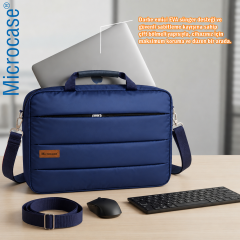 Microcase Samsung Tab S10 Ultra 14.6 inch Tablet ile Uyumlu Notebook Macbook Evrak Çantası Lacivert AL5496