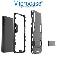 Microcase Huawei P Smart S - Y8P Alfa Serisi Armor Standlı Perfect Protect Koruma Kılıf