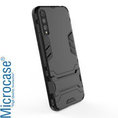 Microcase Huawei P Smart S - Y8P Alfa Serisi Armor Standlı Perfect Protect Koruma Kılıf