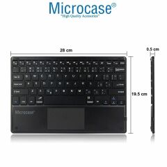Microcase Samsung S11 Ultra 14.6 inch Tablet için  Tablet Bluetooth Touchpad Klavye 28 cm (TR Sticker) + Mouse + Stand - AL2757