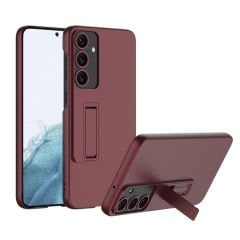 Microcase Samsung S23 FE ile uyumlu Standlı Sert Plastik Mat Kılıf - AL3566