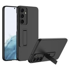 Microcase Samsung S23 FE ile uyumlu Standlı Sert Plastik Mat Kılıf - AL3566