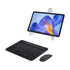Microcase Honor Pad X8 10.1 inch Tablet için Bluetooth Klavye + Mouse + Tablet Standı - AL2765