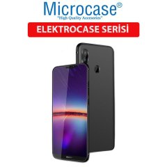 Huawei P20 Lite Elektrocase Silikon Kılıf + Tam Kaplayan Cam