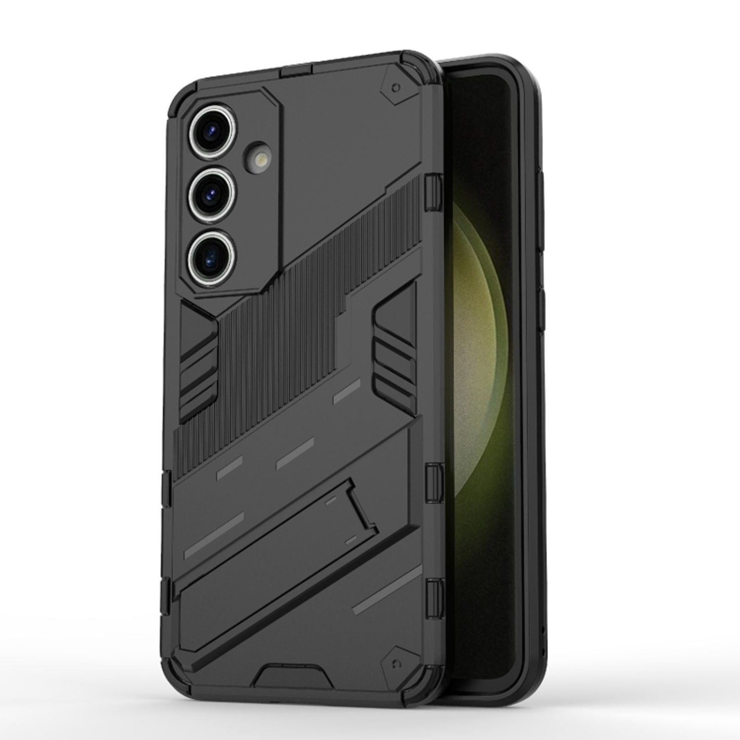 Microcase Xiaomi 14T Matrix Serisi Armor Standlı Perfect Koruma Kılıf - Siyah Al3416