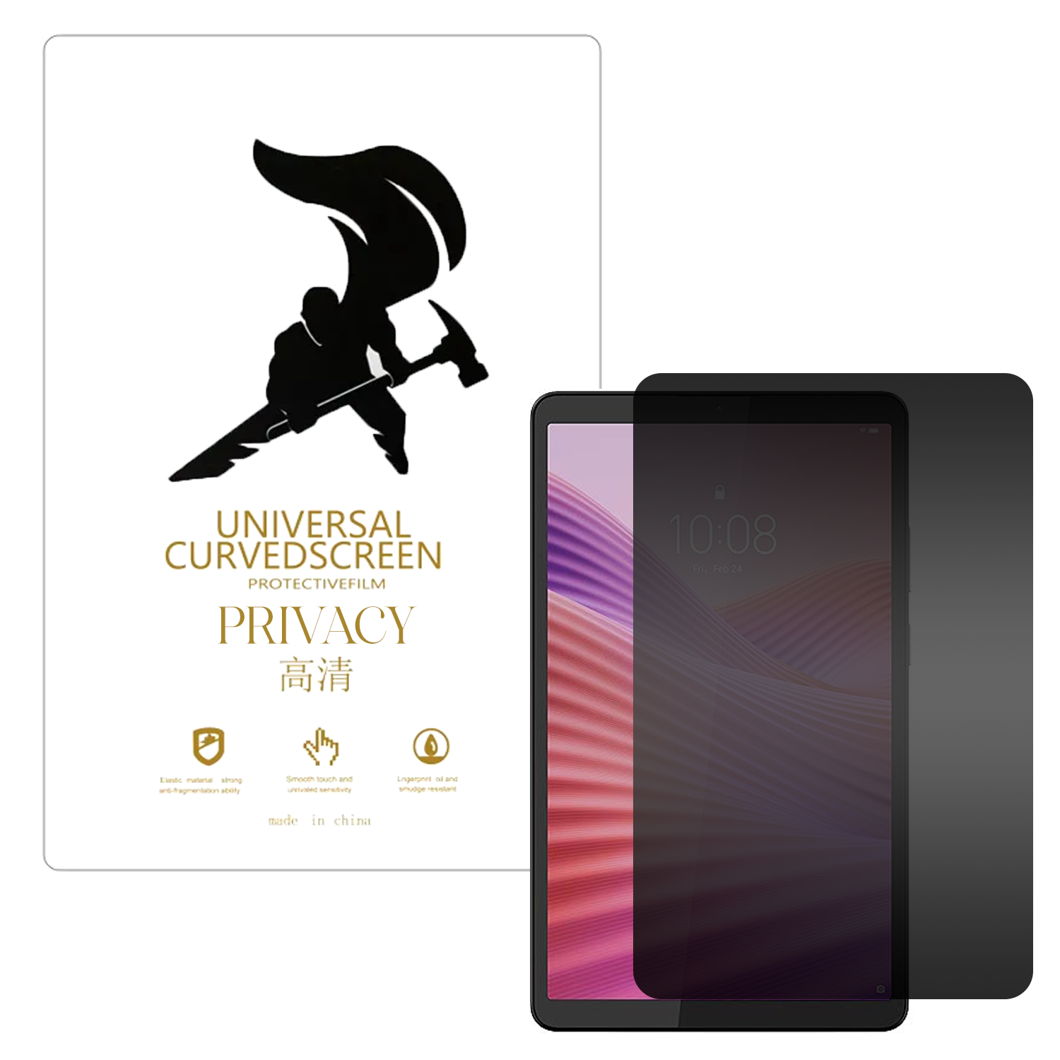 Microcase Lenovo Tab One 8.7 inch Tablet ile Uyumlu Privacy Gizlilik Filtreli Hayalet Nano Ekran Koruyucu - EKM111