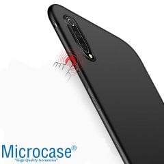 Microcase Meizu 16Xs Elektrocase Serisi Silikon Kılıf Siyah + Tempered Glass Cam Koruma (SEÇENEKLİ)