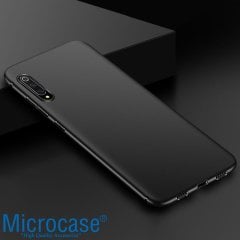 Microcase Meizu 16Xs Elektrocase Serisi Silikon Kılıf Siyah + Tempered Glass Cam Koruma (SEÇENEKLİ)
