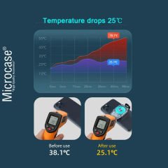 Microcase H15 USB'den Cep Telefonu Soğutucu Hızlı ve Sessiz Fan Taşınabilir Soğutma Kutusu - AL4315
