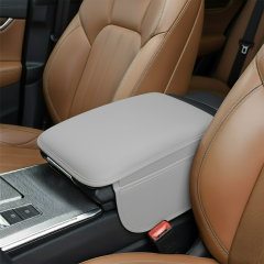 Microcase Araç Merkezi Konsol Kapağı Düz Deri Araç Kol Dayama Yastığı Depolama Cepli - AL4669