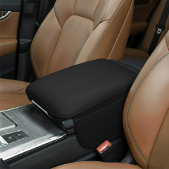 Microcase Araç Merkezi Konsol Kapağı Düz Deri Araç Kol Dayama Yastığı Depolama Cepli - AL4669