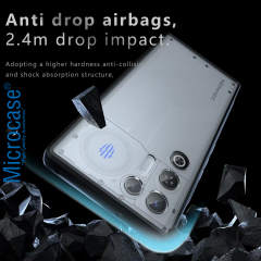 Microcase ZTE Nubia Red Magic 11 Air ile Uyumlu Arka Şeffaf Tasarım Lüx Kılıf - AL5124