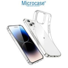 Microcase Apple iPhone 14 Pro Max Slim Serisi Soft TPU Silikon Kılıf - Şeffaf