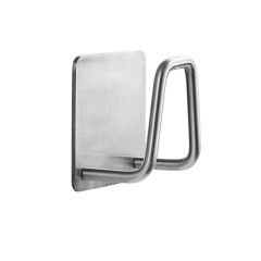 Microcase Güçlü Yapışkanlı Metal Banyo Mutfak Eşya Havlu Vb Ürün Askılığı AL4467 - 1  Adet Gümüş