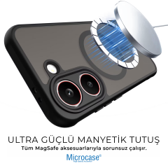 Microcase POCO X8 Pro 5G ile uyumlu Magsafe Uyumlu Mat Yüzey Kılıf AL4967