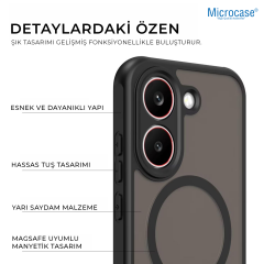 Microcase POCO X8 Pro 5G ile uyumlu Magsafe Uyumlu Mat Yüzey Kılıf AL4967