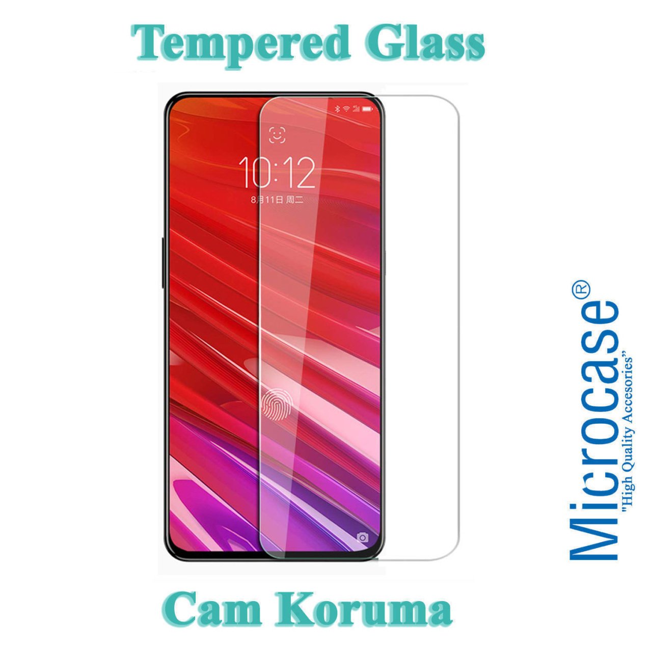 Microcase Lenovo Z5 Pro Tempered Glass Cam Ekran Koruma