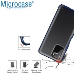 Microcase Xiaomi Poco X3 GT Luna Serisi Köşe Korumalı Sert Rubber Kılıf - Mavi