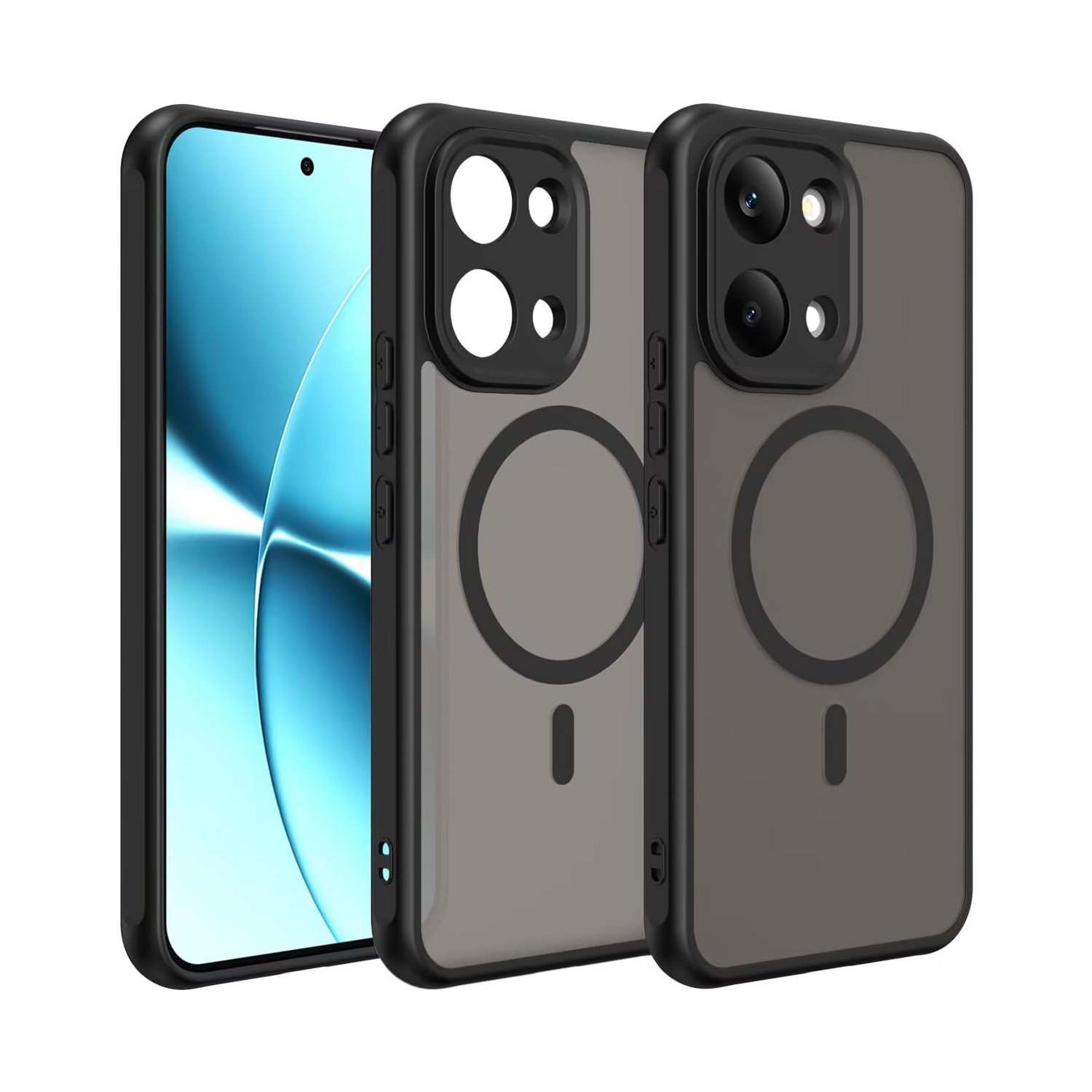 Microcase POCO 8X Pro Max 5G ile uyumlu Magsafe Uyumlu Mat Yüzey Kılıf AL4967