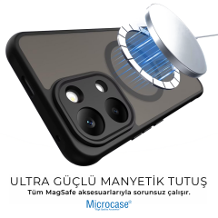 Microcase POCO 8X Pro Max 5G ile uyumlu Magsafe Uyumlu Mat Yüzey Kılıf AL4967
