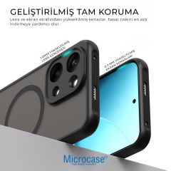 Microcase POCO 8X Pro Max 5G ile uyumlu Magsafe Uyumlu Mat Yüzey Kılıf AL4967