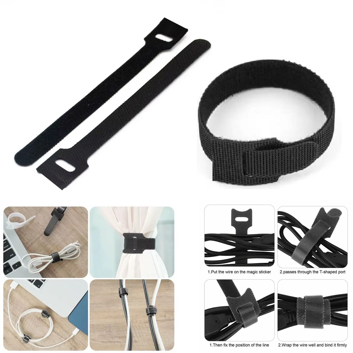 Microcase Cırt Cırt Kablo ve Malzeme Düzenleyici 13mm X 220mm 15 Adet - AL5267