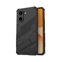Microcase POCO X8 Pro 5G / Redmi Turbo 5 5G İle Uyumlu Matrix Serisi Armor Standlı Perfect Koruma Kılıf - Siyah AL3416
