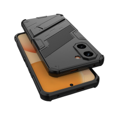 Microcase POCO X8 Pro 5G / Redmi Turbo 5 5G İle Uyumlu Matrix Serisi Armor Standlı Perfect Koruma Kılıf - Siyah AL3416