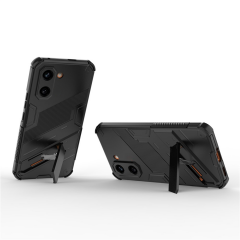 Microcase POCO X8 Pro 5G / Redmi Turbo 5 5G İle Uyumlu Matrix Serisi Armor Standlı Perfect Koruma Kılıf - Siyah AL3416