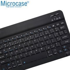 Microcase Lenovo Tab P11 (2. Nesil) 11.5 inch Tablet Bluetooth Klavye 27 cm (TR Sticker) + Tablet Standı - AL2754