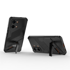 Microcase POCO X8 Pro Max 5G /  Redmi Turbo 5 MAX 5G İle Uyumlu Matrix Serisi Armor Standlı Perfect Koruma Kılıf - Siyah AL3416