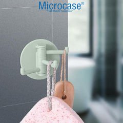 Microcase Plastik  Yapışkanlı Döndürülebilir  Banyo Mutfak Eşya Havlu Vb Anahtarlık Askılığı -AL4470