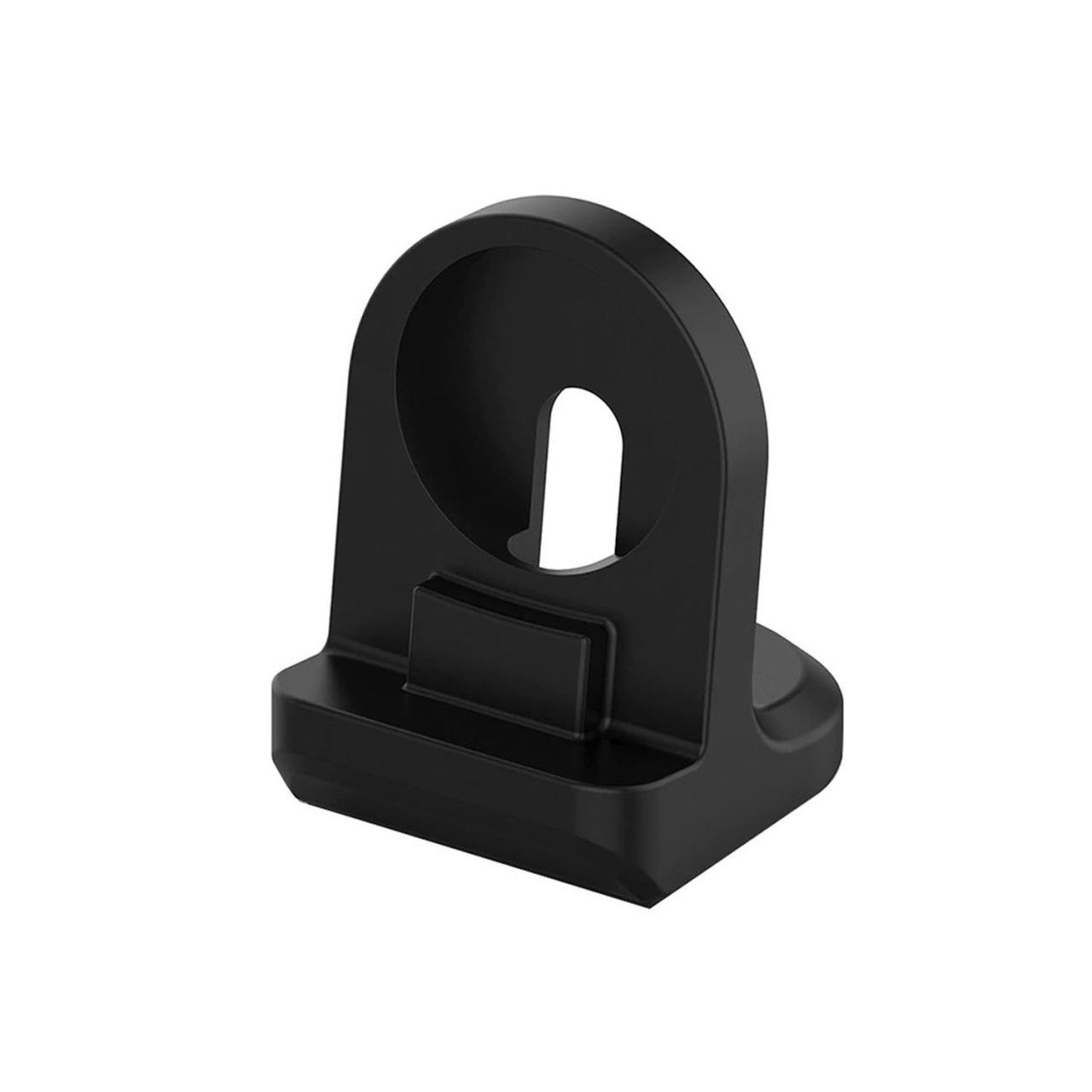 Microcase Huawei Watch GT Runner için Silikon Şarj Standı Siyah - AL2417