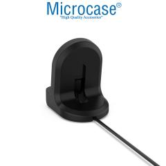 Microcase Huawei Watch GT Runner için Silikon Şarj Standı Siyah - AL2417