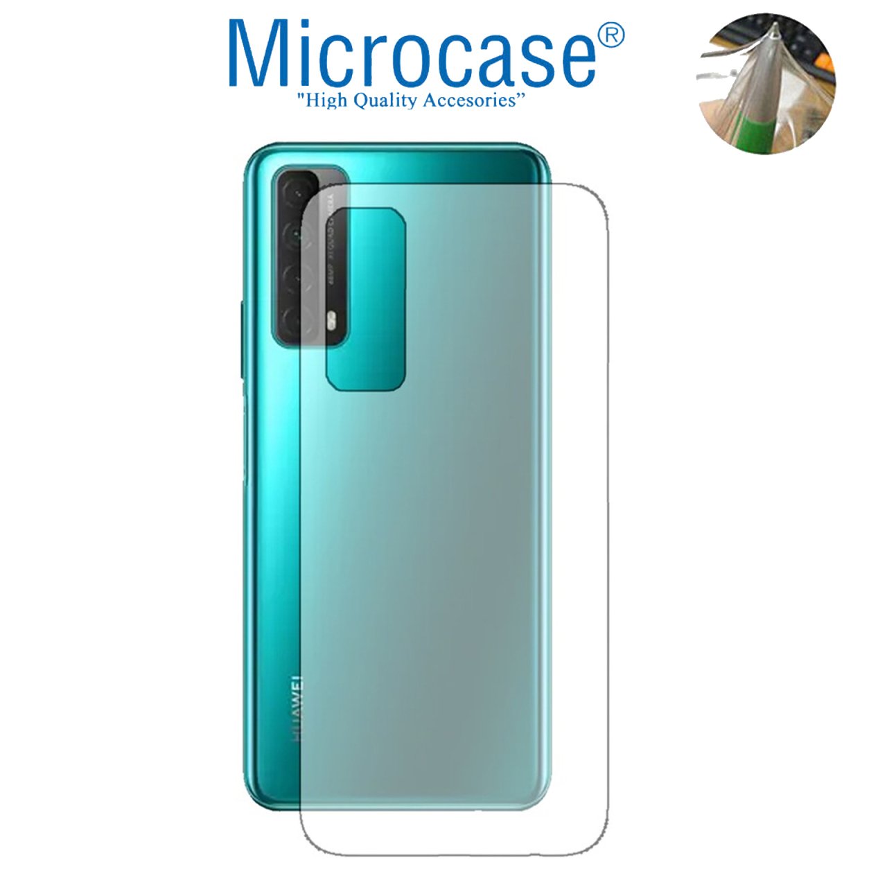 Huawei P Smart 2021 Full Arka Kaplama TPU Soft Film