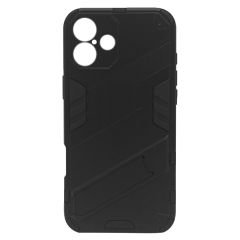 Microcase Iphone 16 Matrix Serisi Armor Standlı Perfect Koruma Kılıf - Siyah Al3416