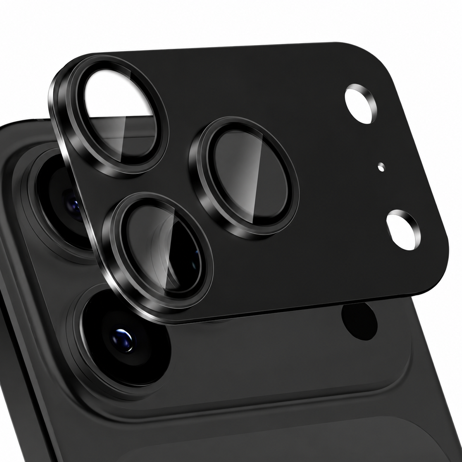 Microcase iPhone 18 Pro Max Kamera Camı Lens Koruyucu Halka Set - AL3131