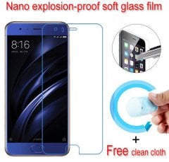 Xiaomi Mi 6 Ultra İnce Soft Silikon Kılıf + Nano Glass Film